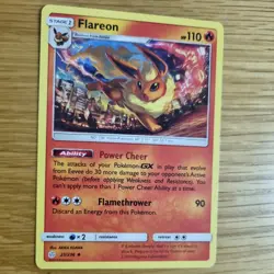 FLAREON 25/236 POKEMON CARD (COSMIC ECLIPSE SET) - Image 3