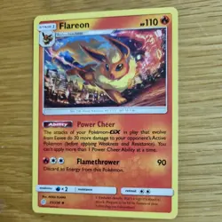 FLAREON 25/236 POKEMON CARD (COSMIC ECLIPSE SET) - Image 4