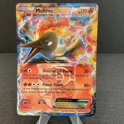 Moltres EX 14/135 Plasma Storm Ultra Rare Holo 2012 Pokemon TCG Card - Image 1