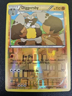 Diggersby - 90/160 - NM/M - Reverse Holo Rare - Primal Clash - Pokemon Card - Image 1