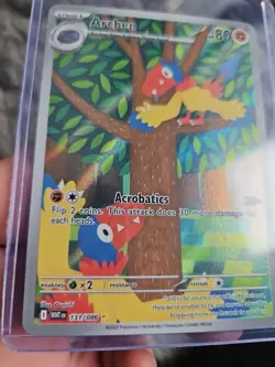 Pokemon TCG Archen Illustration White Flare Card 131/086 PACK FRESH HOLO - Image 2