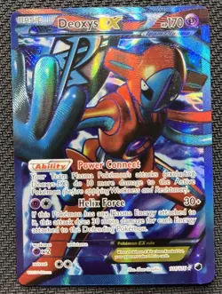 Deoxys EX Full Art 111/116 Team Plasma Freeze Rare Pokemon Card 2013 - Image 1