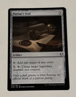 MTG Patriar's Seal - Commander Legends Battle for Baldur's Gate NM - Image 1