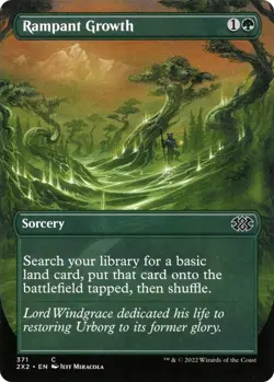 Rampant Growth (Borderless) FOIL NM #371 Double Masters 2022 MTG - Image 1