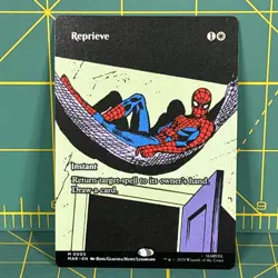 MTG Reprieve (Borderless) Spider-Man #5 Mythic Marvel Universe Eternal-Legal - Image 1