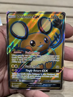 Dedenne GX Full Art 195/214 SM Unbroken Bonds Pokemon TCG NM near mint holo rare - Image 2
