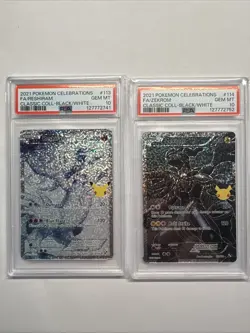 Reshiram #113/114 & Zekrom #114/114 - Sequential PSA 10s Pokemon Celebrations 🔥 - Image 1