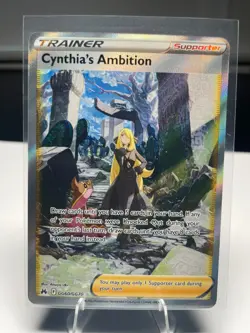 Pokemon Cynthia’s Ambition GG60/GG70 Trainer Gallery Full Art - Crown Zenith -NM - Image 1