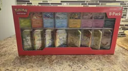 🔥NEW SEALED🔥Pokemon TCG Prismatic Evolutions Costco 8 Mini-Tin Bundle - Image 1