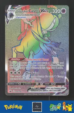 2021 Pokemon SWSH Chilling Reign 204/198 Shadow Rider Calyrex VMAX - Image 1