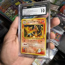 CGC 10 Blaine's Charizard Pokemon 1999 Holo Gym 2 Challenge Japanese - Image 3