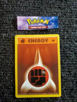 Fighting Energy 97/102 1st Edition Base Set Shadowless 1999 Pokemon VLP-NM - Image 1
