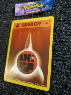 Fighting Energy 97/102 1st Edition Base Set Shadowless 1999 Pokemon VLP-NM - Image 2