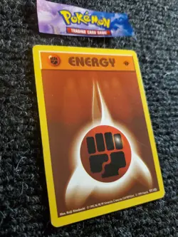 Fighting Energy 97/102 1st Edition Base Set Shadowless 1999 Pokemon VLP-NM - Image 3