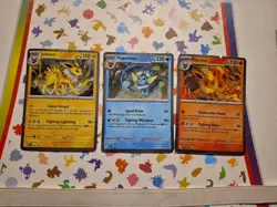 Pokemon TCG Prismatic Evolutions Poster Collection Promo Set 167, 168, 169. - Image 1