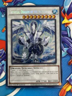 Yugioh! Trishula, Dragon of the Ice Barrier - RA02-EN026 - Secret Rare - 1st Edi - Image 1
