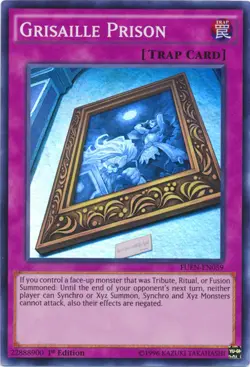 1x (LP) Grisaille Prison - FUEN-EN059 - Super Rare - 1st Edition YuGiOh - Image 1