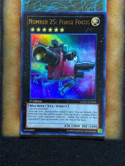 Yugioh Number 25: Force Focus GAOV-EN045 Ultra Rare 1st Ed NM - Image 1