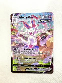 Pokemon TCG Sylveon VMAX Evolving Skies Sword & Shield 212/203 Secret Rare Card - Image 1