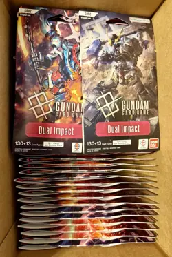 GUNDAM CARD GAME Dual Impact Sleeved Booster Packs X40 Sealed GD02 English - Image 1