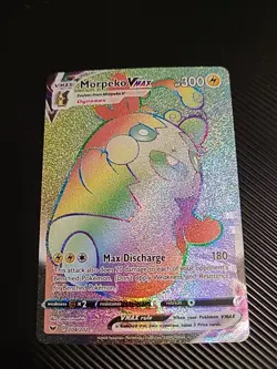 Morpeko VMAX - 204/202 - Pokemon Sword & Shield Base Set Secret Rare Card NM - Image 1