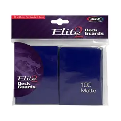 Blue 100 BCW Elite2 Matte Deck Guards Sleeves Pokemon/MTG/CCG Cards Protector - Image 2