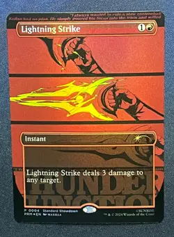 MTG Lightning Strike Extended Art FOIL Promo Magic the Gathering Cowboy Bebop - Image 1