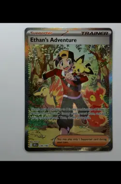 Pokemon TCG Ethans Adventure Destined Rivals Card 236/182 SIR Near Mint NM - Image 1