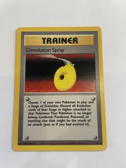 Pokemon TCG Devolution Spray Trainer Base Set, Rare Card 72/102 LP - Image 2