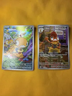 Pokemon White Flare Card Set Scraggy 138/086 And Scrafty 139/086 NM IR English - Image 1