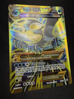 Primal Kyogre EX Full Art Holo Ultra Rare Card 96/98 XY-Ancient Origins NM+ - Image 4