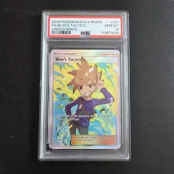 Pokemon Card - Blue's Tactics Unified Minds 231/236 Full Art - PSA 10 - Image 1