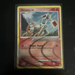 Arceus AR3 Platinum: Arceus Holo Rare Pokemon Card NM - Image 5