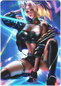 ACG Hentai sexy Card - K/DA Akali - League of Legends - Full Art sexy waifu ¥¥ - Image 1