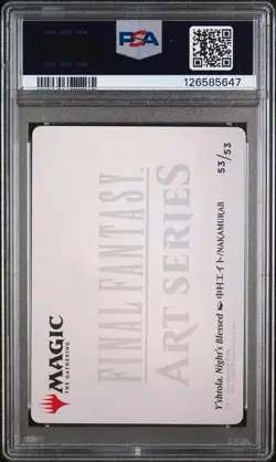 2025 Y'shtola, Night's Blessed -Final Fantasy Art Series 53/53 Gold Stamp PSA 10 - Image 2
