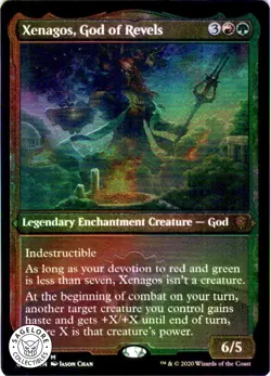 MTG Xenagos, God of Revels (Foil Etched) (541) | NM | Commander Legends {CMR} - Image 1