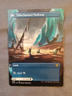 MTG Barkchannel Pathway (KHM) Kaldheim Borderless Regular Rare 290 - Image 2