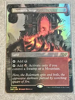 Blazemire Verge (Borderless) Duskmourn: House of Horror FOIL - Image 1