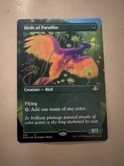 MTG - Birds of Paradise Borderless - Dominaria Remastered - NM - Image 1