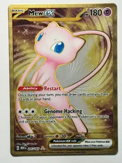 Pokemon TCG Mew EX 151 Gold Metal Promo Card 205/165 Ultra Rare - Image 1
