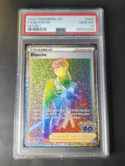 2022 POKEMON GO 082/078 FULL ART/BLANCHE SECRET - PSA 10 - Image 1