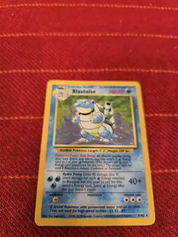 1999 Pokemon Blastoise 2/102 Base Set Unlimited Holo Vintage RARE - Image 1