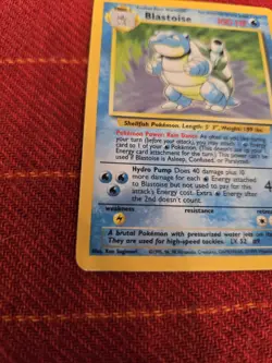 1999 Pokemon Blastoise 2/102 Base Set Unlimited Holo Vintage RARE - Image 2