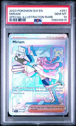 2023 POKEMON SVI EN-SCARLET & VIOLET SPECIAL ILLUSTRATION RARE MIRIAM PSA 10 - Image 1