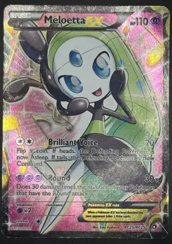 Pokemon TCG Meloetta EX Full Art Radiant Collection RC25 HP - Image 1