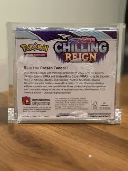 Unopened/Sealed Booster Box Of Pokemon Chilling Reign. Comes With Acrylic Case! - Image 3
