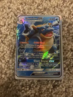 Pokemon TCG Blastoise GX Holo Ultra Rare FAKE/REPLICA/DISPLAY ONLY - Image 1
