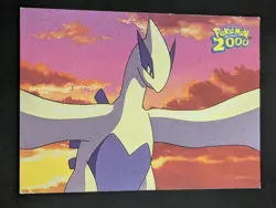 2000 POKEMON LUGIA HOLO FOIL CHECKLIST 1-71 THE MOVIE TOPPS BLUE LOGO SERIES DMG - Image 1