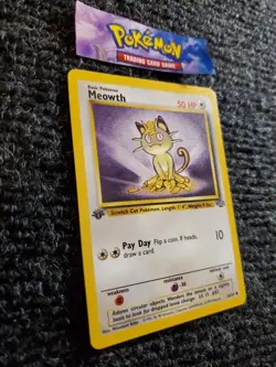 Meowth 56/64 Pokemon TCG 1st Edition Jungle WOTC - NM - Image 3