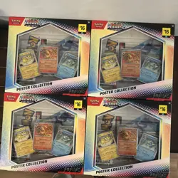 Lot of 4 Pokemon PRISMATIC EVOLUTIONS Poster Collection Factory Sealed Beautiful - Image 1